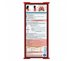 WhiteCoat Clipboard® Trifold - Red Respiratory Therapy Edition